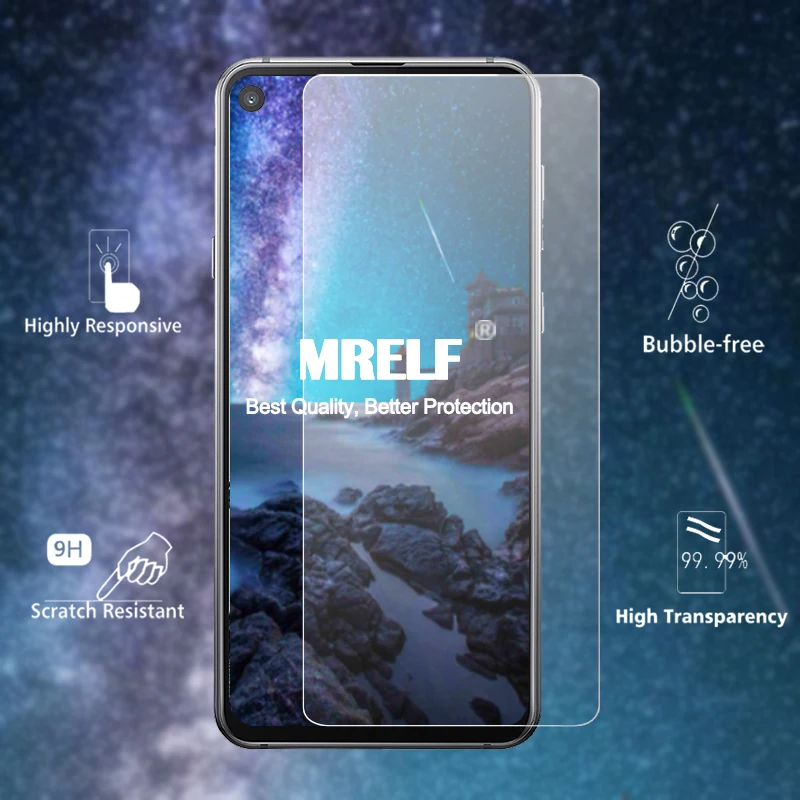 Закаленное стекло MRELF для Samsung Galaxy A8s защита экрана 9H 2.5D Защитное телефона