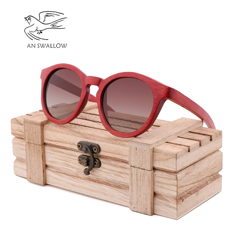 Зеленый Environ Для мужчин Тал защита Hand Made из бамбука и дерева очки Bamboo Красный