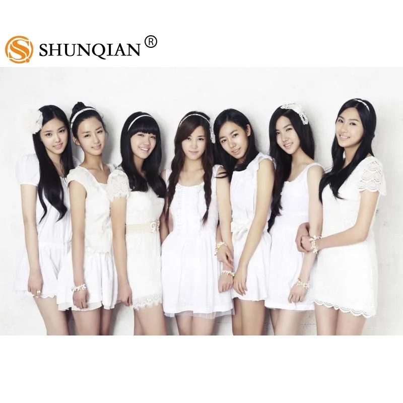 Новое поступление KPOP APink Пользовательские печати шелковой атласной тканевый