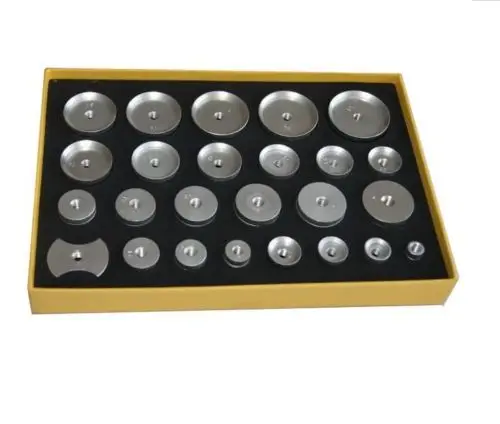 Инструменты для часовщика новые шт. 25 алюминиевые часы пресс-штампы часов корпус