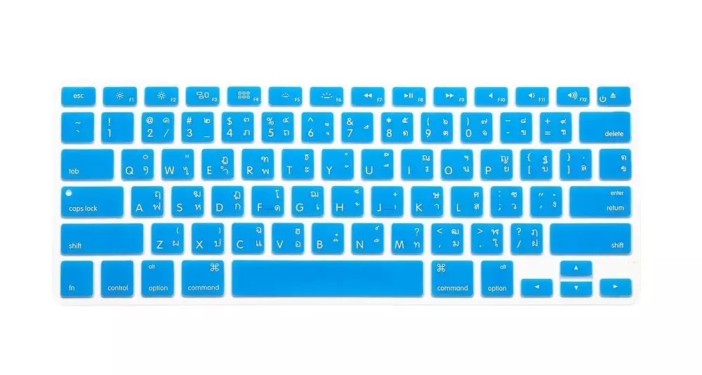 Наклейки на клавиатуру с тайскими буквами и алфавитом для Macbook Pro 13 15 17