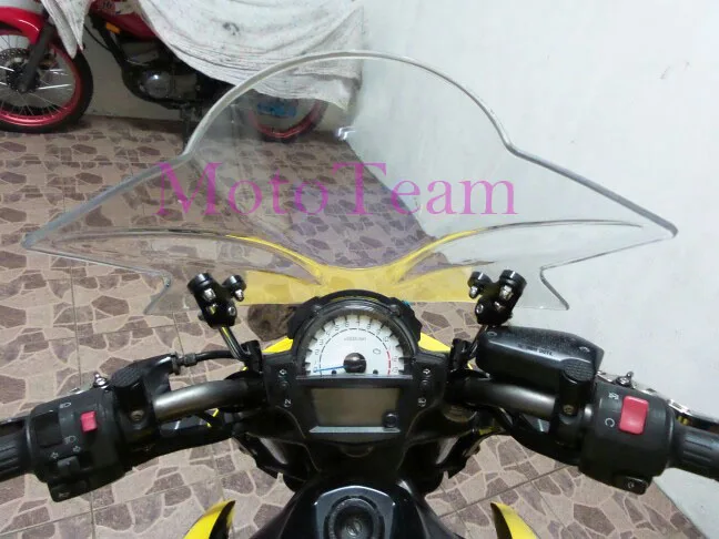 Теперь для Kawasaki Z 250 300 750 750R 800 1000 универсальная ветровая панель мотоцикла с рулем