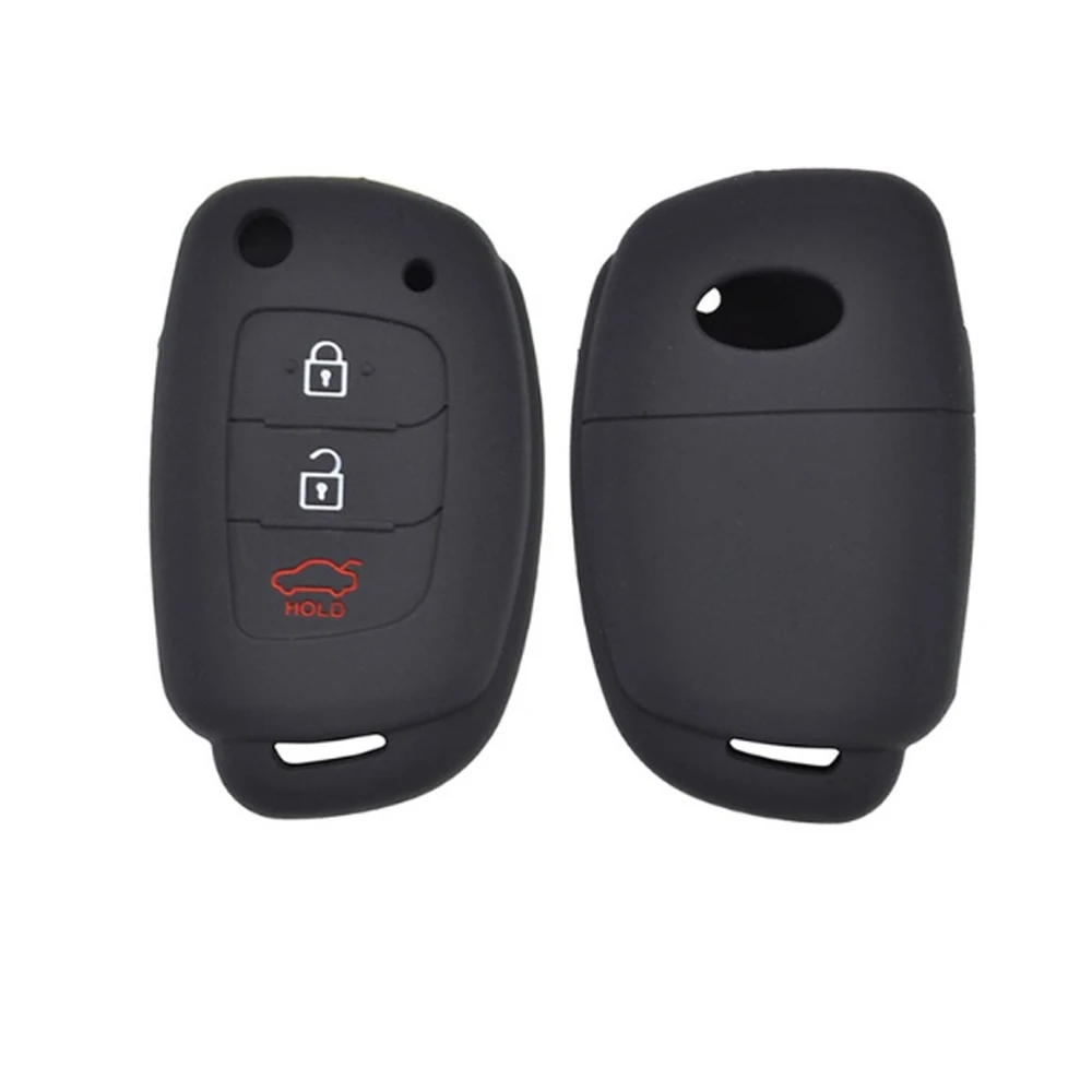 Купить 2 отправить 1 силиконовый для ключа автомобиля чехол Брелок держатель HYUNDAI