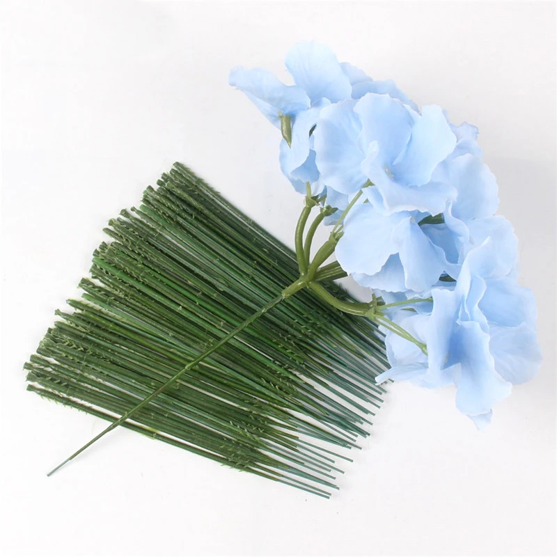 

20pcs/lot Artificial rose peony hydrangea flower heads of stems simulation DIY silk flower for wedding decoration DIY stems