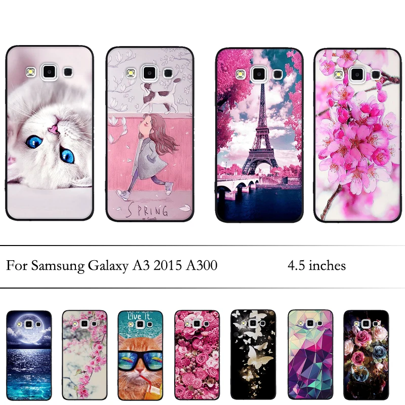 Чехол для samsung Galaxy A3 2015 A300 чехол из мягкого ТПУ силикона роскошная задняя крышка