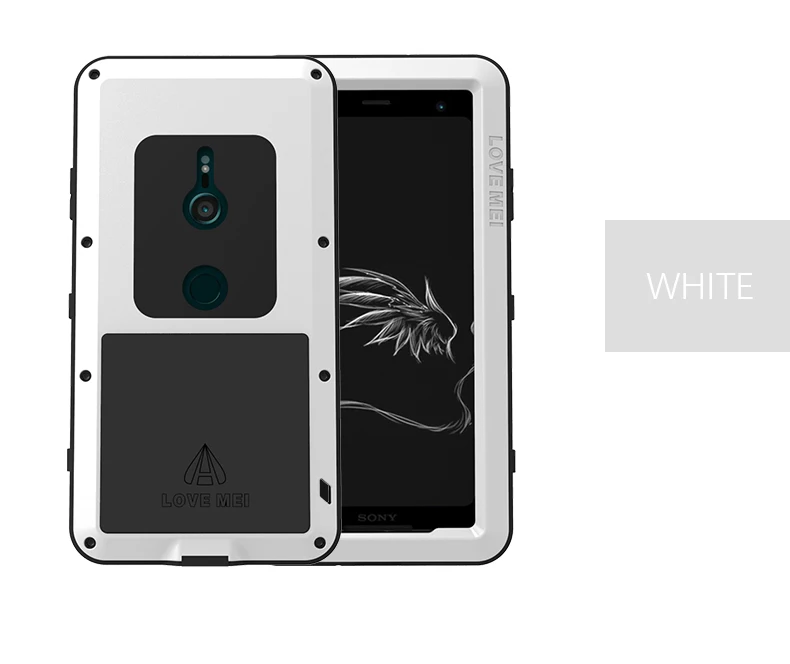XZ3 LOVE MEI Защитный металлический противоударный чехол для sony Xperia XZ3 алюминиевый водонепроницаемый чехол для sony XZ3 Xperia XZ 3 чехол для телефона