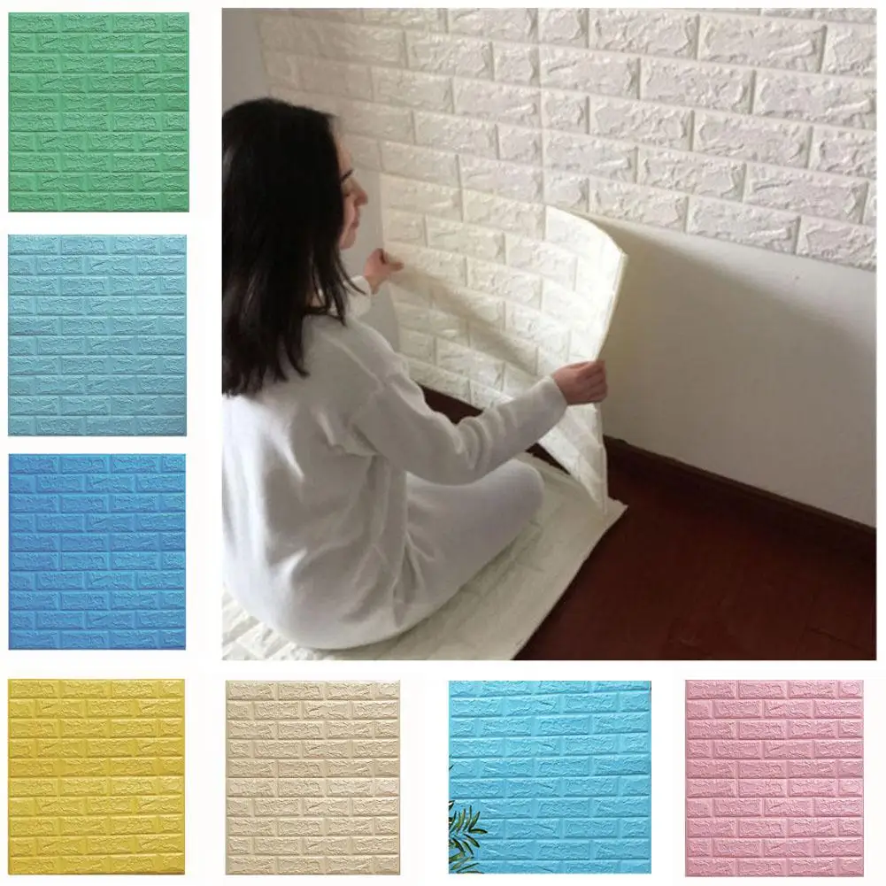3D водостойкие кирпичные самоклеящиеся изоляционные звукопоглощающие