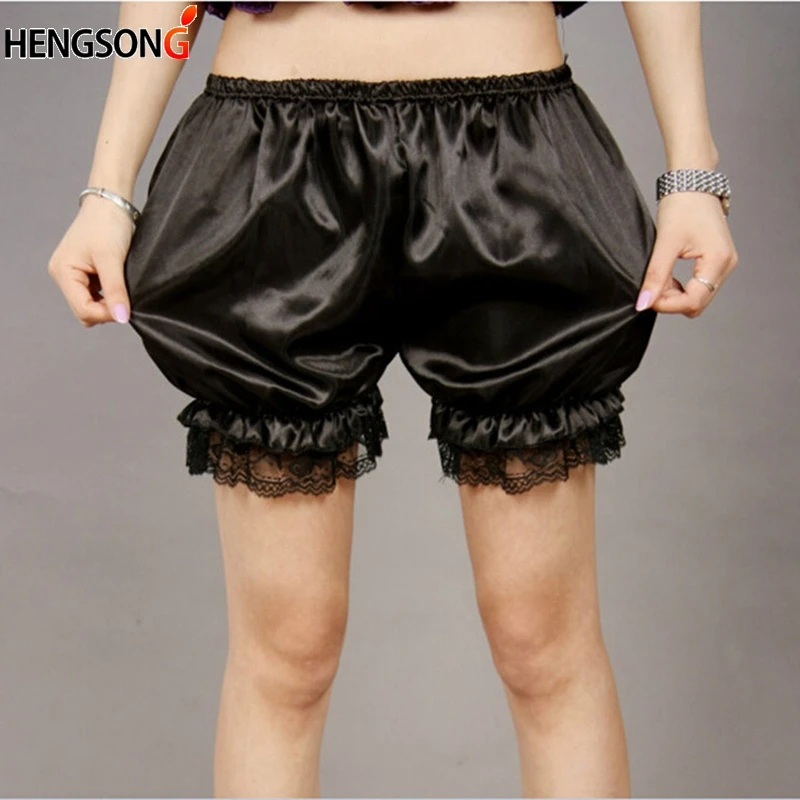 2020 Summer Women Shorts Lace Crochet Pumpkin Bubble Lantern Underpants Elastic Black Soft | Женская одежда
