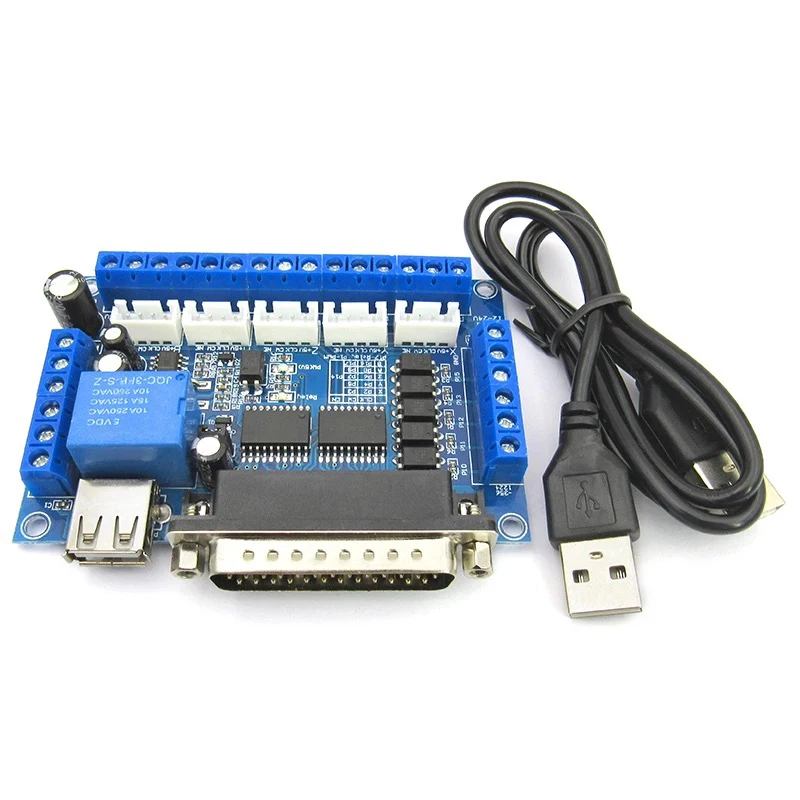 5 осевой ЧПУ секционная плата драйвер шагового двигателя с usb кабелем для MACH3