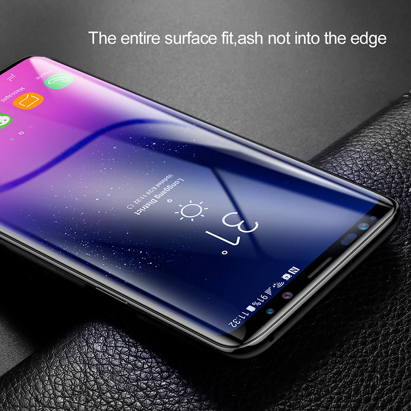 Baseus 3D поверхность закаленное стекло для samsung S9 S9 Plus полное покрытие экрана протектор для samsung Galaxy S9 S9Plus защитная пленка
