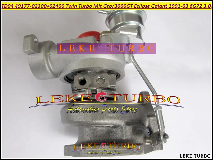 Турбо TD04 49177 02400 02410 1 Twin для MITSUBISHI GTO 3000GT Eclipse Galant Dodge Stealth 1991 6G72 2003 л|turbo balancing|turbo