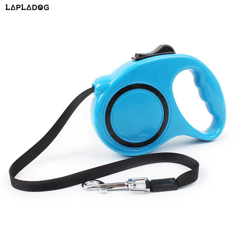 

LAPLADOG 3M 5M Automatic Retractable Dog Leashes Nylon Extending Puppy Walking Leads For Small Medium Dogs