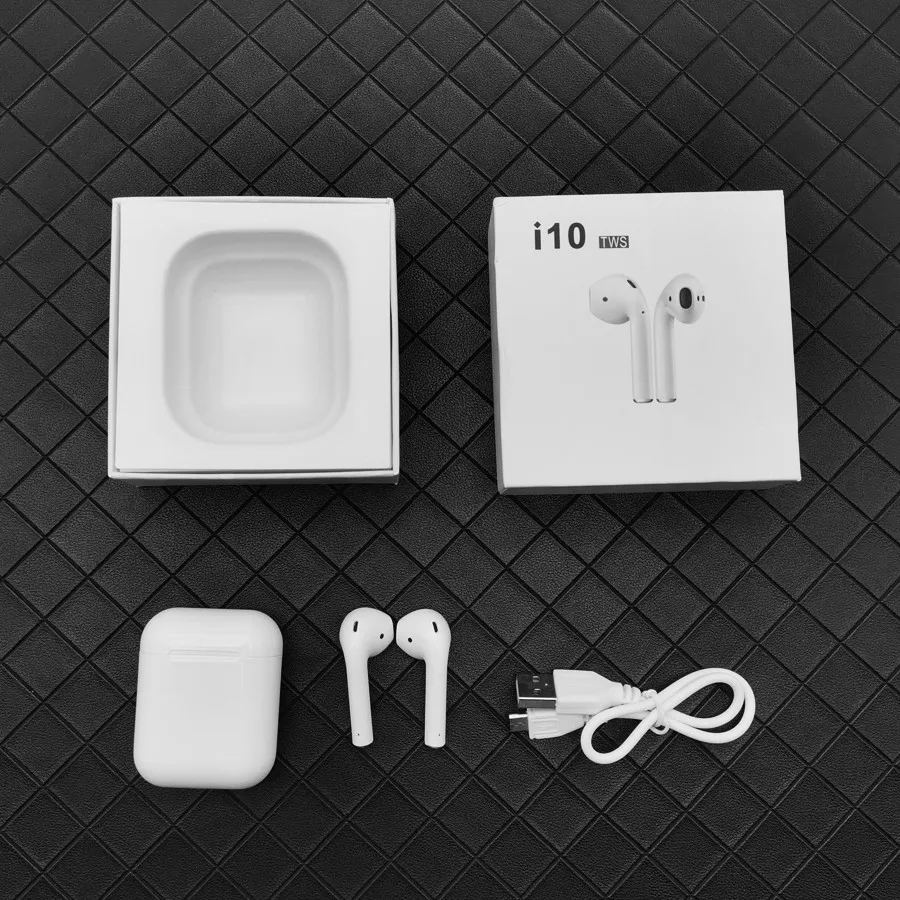 I10 tws всплывающие Bluetooth 5 0 Беспроводные наушники с сенсорным управлением для iPhone