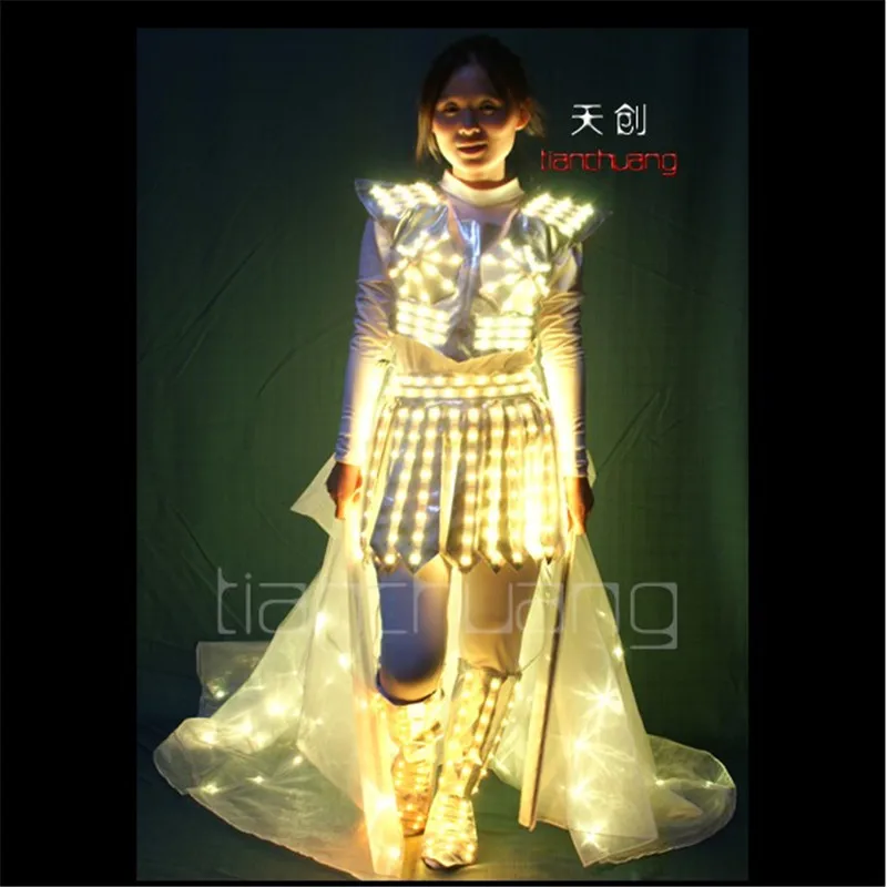 Женские светодиодные костюмы полноцветная Яркая юбка для вечеринки накидка