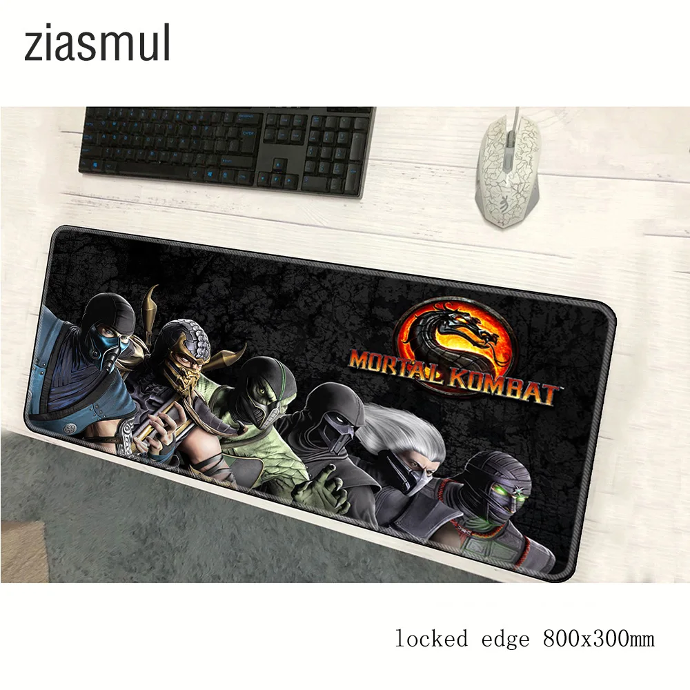 Коврик для мыши mortal kombat толстый компьютерный геймерский коврик 800x300x2 мм padmouse