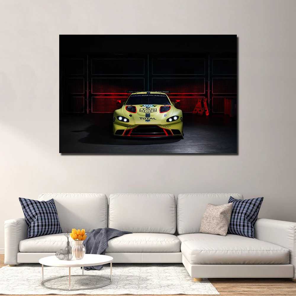 Aston Martin Vantage GTE плакат с суперкаром Современная декоративная рамка сделай сам