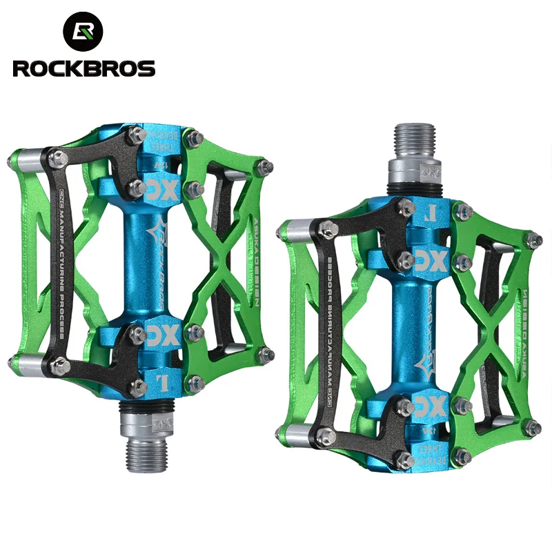 Велосипедные педали ROCKBROS из магния высокое качество многоцветные сверхлегкие