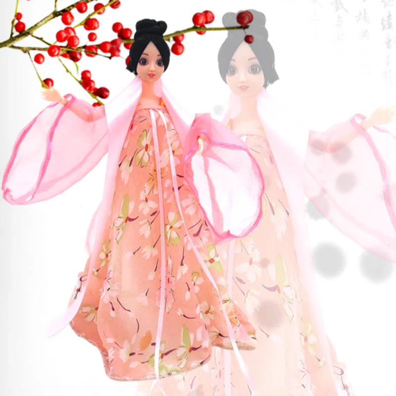 

Boutique Beautiful princess doll dress Moveable Joint Body Full dress beautiful colourful little princess's toy birthday gift