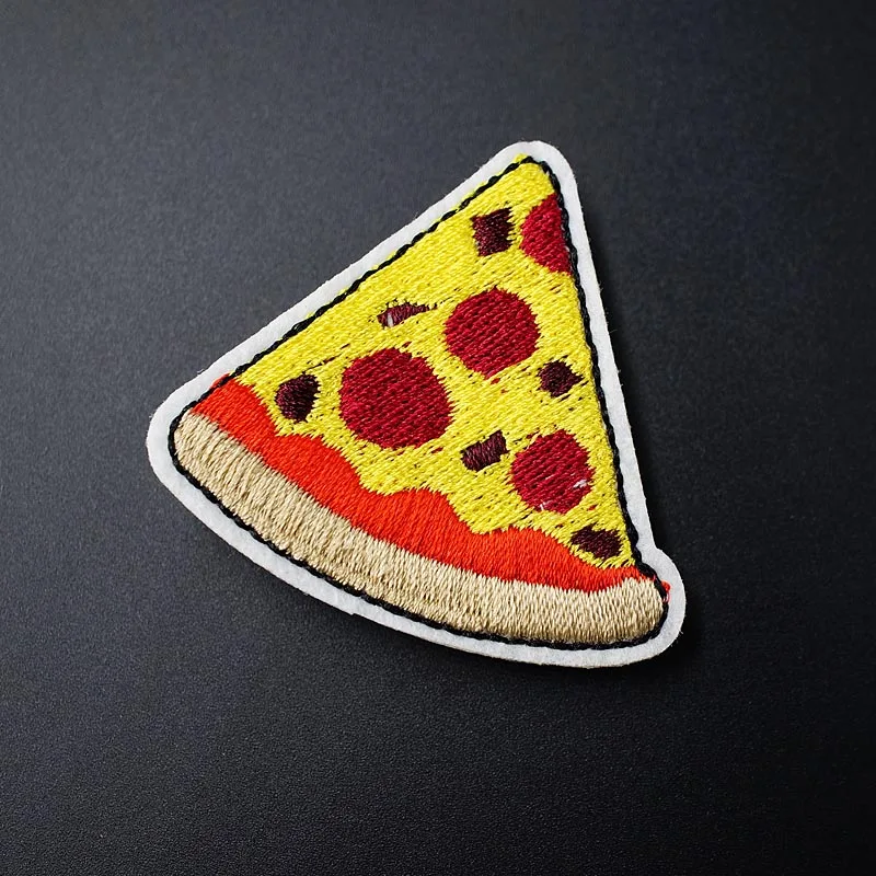 Пицца (Размер: 5 1x5 1 см) DIY Значки для одежды Mend Decorate Patches джинсовая сумка Одежда