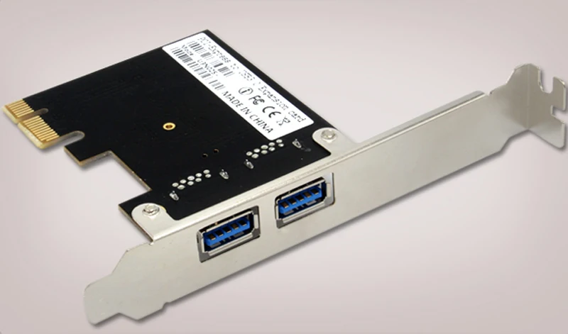 Адаптер для карты USB PCI Express адаптер с 2 портами 3 0 Супер Скоростной концентратор 5