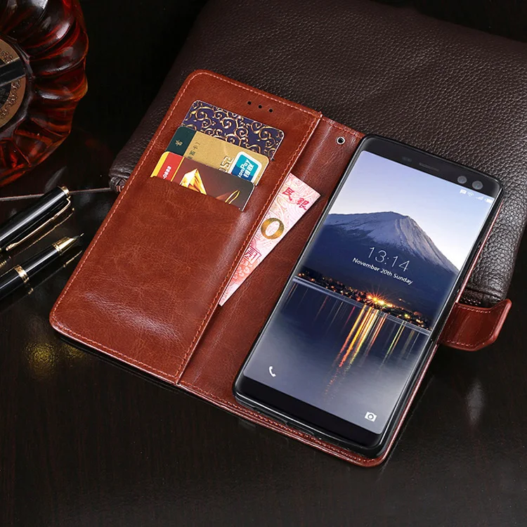 Чехол книжка для Doogee BL12000 чехол из искусственной кожи с подставкой в деловом
