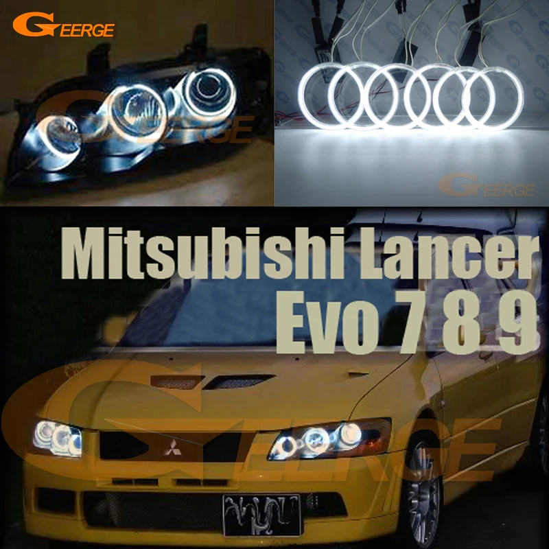 Для Mitsubishi Lancer Evo 7 8 9 2002-2007 отличные ангельские глазки Ультра яркое освещение ccfl ангельские глазки комплект Halo Кольцо