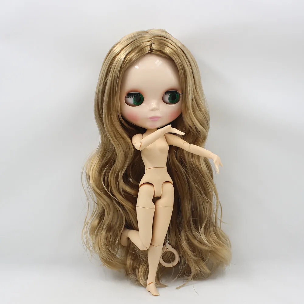 Ледяной DBS Blyth кукольные нет. BL3504 шарнирное тело светлые вьющиеся волосы из белой
