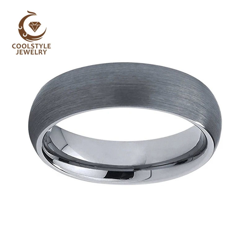 Классическое вольфрамовое кольцо для мужчин и женщин свадьбы помолвки