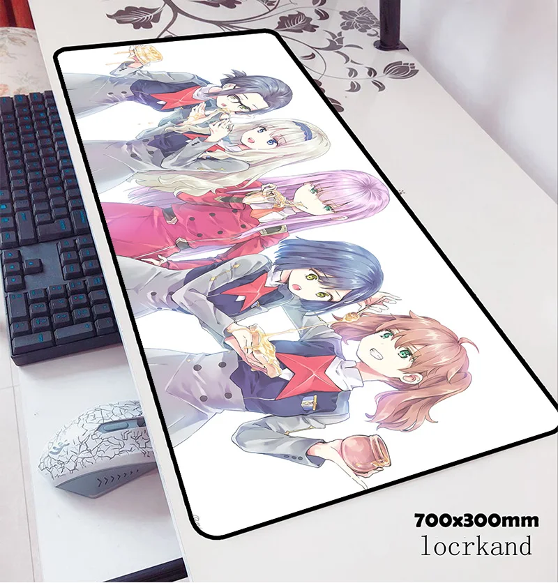 Коврик для мыши darling in the franxx 700x300x3 мм лучший компьютерный коврик геймер геймпад