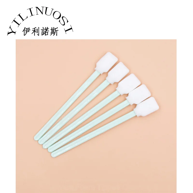 50pcs Foam tipped Cleaning Swabs dx4 dx5 dx6 dx7 head mimaki mutoh galaxy witcolor human allwin roland printer cleaning sponge | Компьютеры