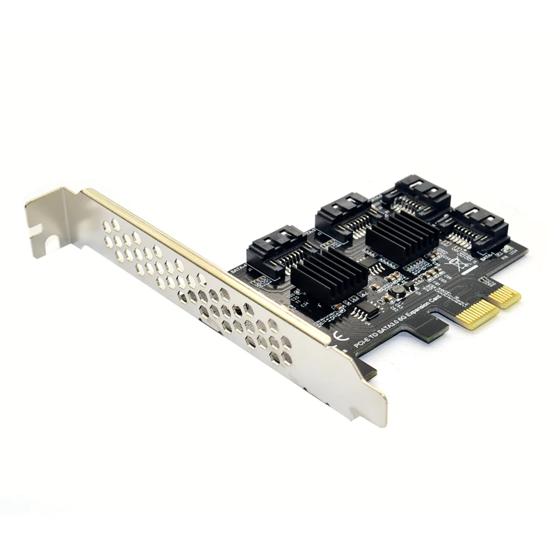 4 порта SATA 3 0 для расширения PCIe карта PCI express e адаптер конвертер постоянного тока с