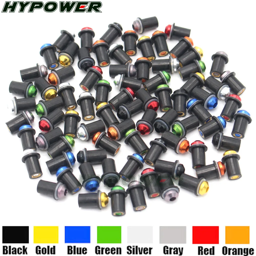 10Ps Motorcycle 5mm Windscreen Windshield Bolts Screw Nut Fastener Kit For APRILIA RS 125 RS125 RSV4 Fairing kit RSV 1000 Tuono |