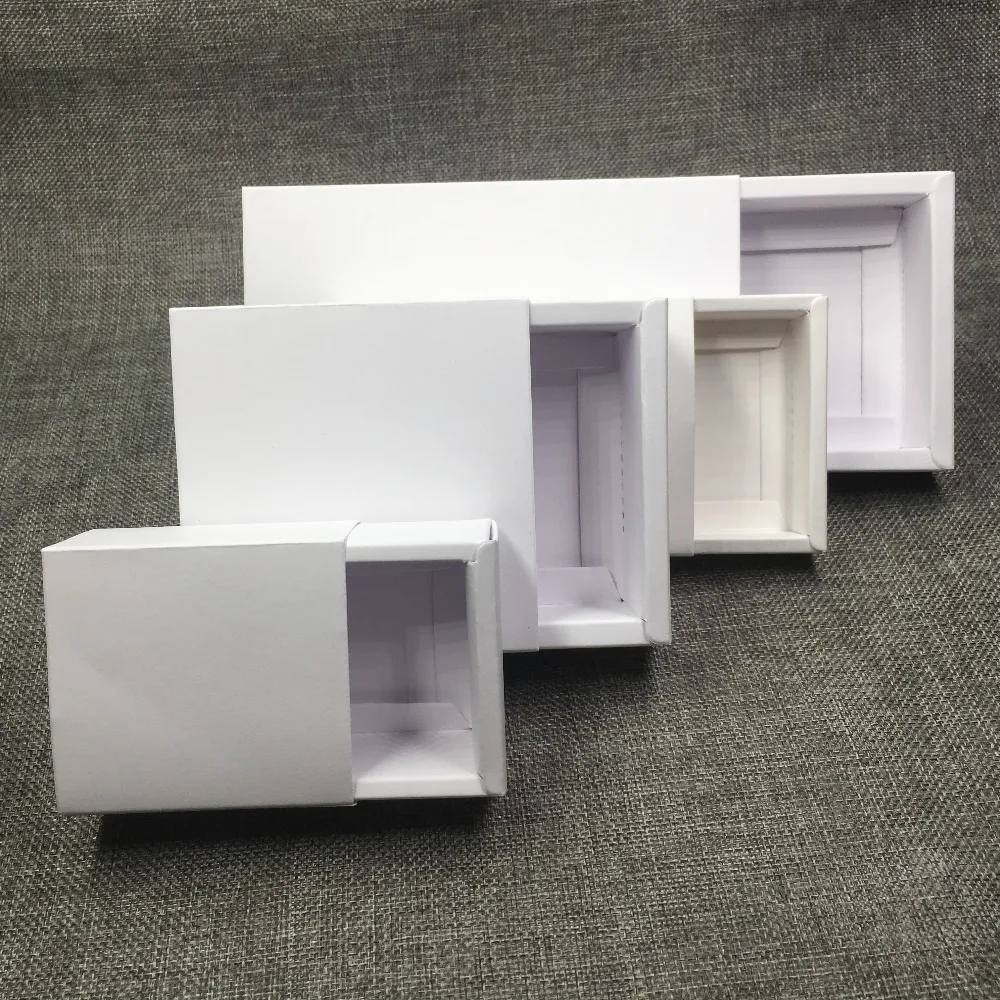 30 шт./лот картон четыре размера три цвета Cuboid крафт бумага ящик для зажигалок