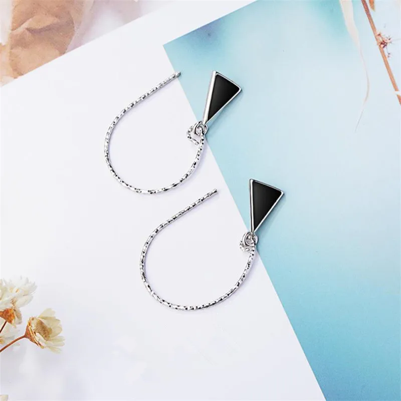 Новые модные женские серьги LUKENI из серебра 925 пробы для девочек аксессуары