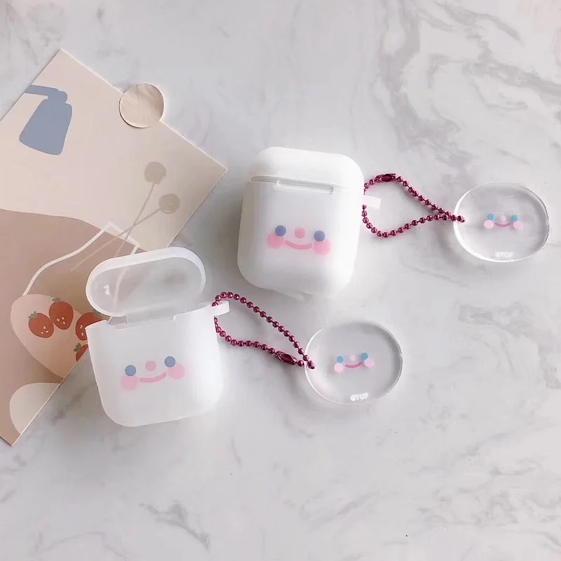 Чехол для AirPods с голубыми глазами страстными розами улыбками соответствует тому