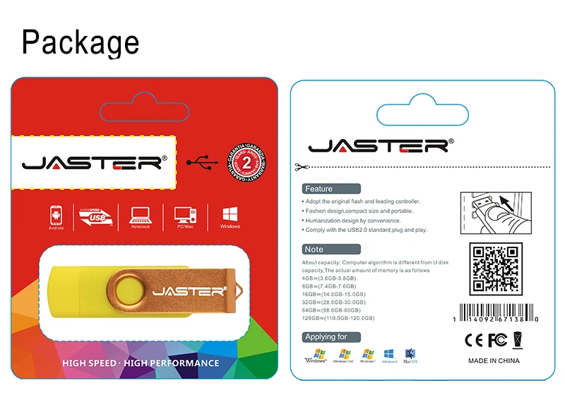 JASTER USB 3,0 логотип клиента OTG Usb флеш-накопитель 4 ГБ 8 ГБ 16 ГБ 32 ГБ 64 ГБ флеш-накопитель для Android Mobile Micro