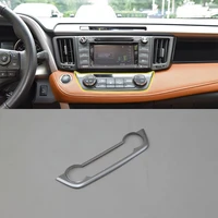 car accessories interior decoration abs air condition adjust button frame cover trim 1pcs for toyota rav4 2016 car styling