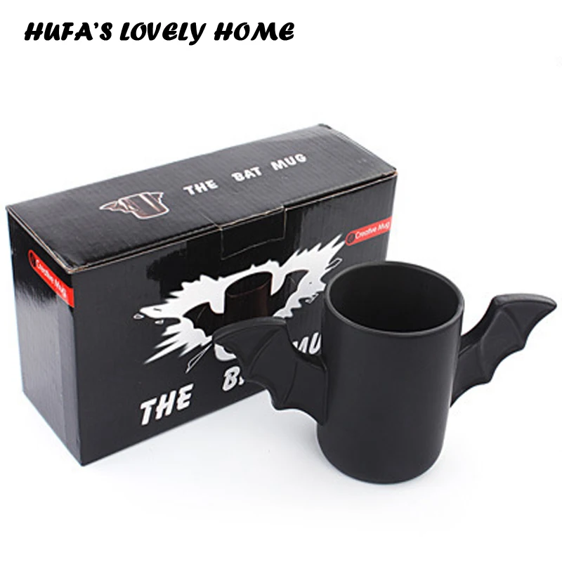 Новая Черная летучая мышь Стиль Керамика Кружка Творческий Кофе молоко Чай