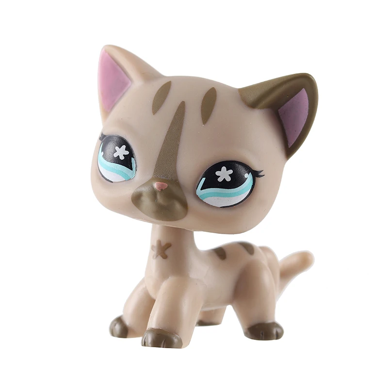 Коллекция милых персонажей серии pet shop коллекция экшн 5 6 см розовые и белые кошки