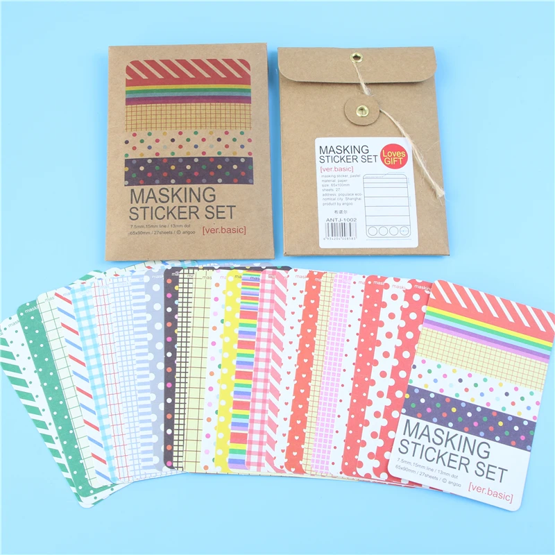 27 шт. малярная лента для скрапбукинга|toy sticker|sticker toypack stickers |