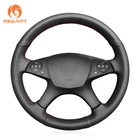 MEWANT черный чехол рулевого колеса автомобиля из искусственной кожи для Mercedes Benz C-Class W204 2007 2008 2009 2010 2011