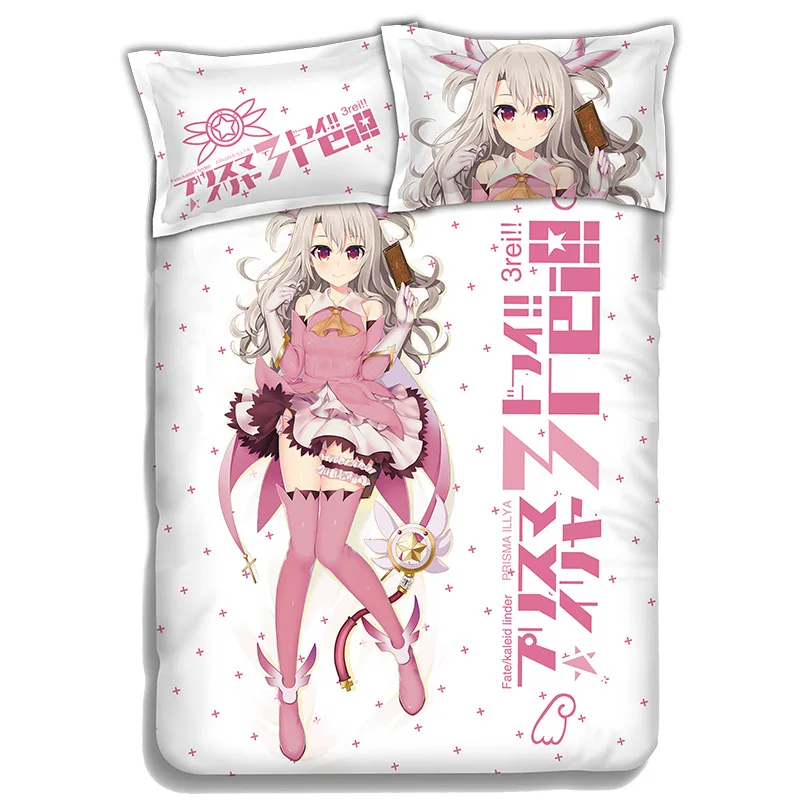 Fate/kaleid liner Illyasviel Von Einzbern Обувь для косплея Аниме принтом простыней или