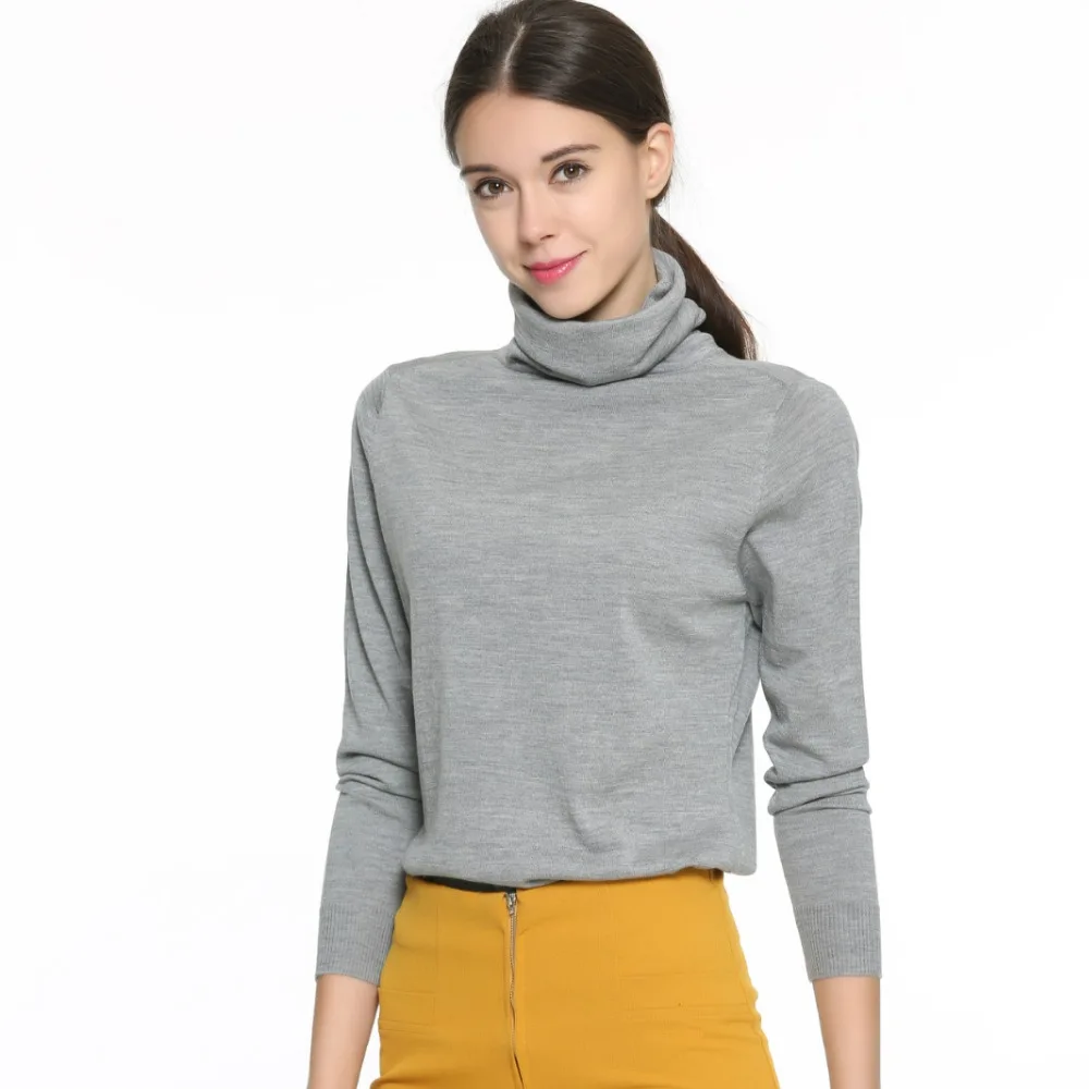 GUIYI теплая Высококачественная шерстяная нижняя рубашка Женская Тонкая шелковая