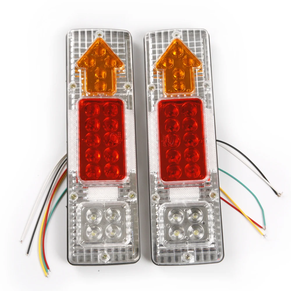

2X 131 LED 12V Electronic tail Stop Brake Light Arrow Back Trailer Truck Boat Reverse Indicator
