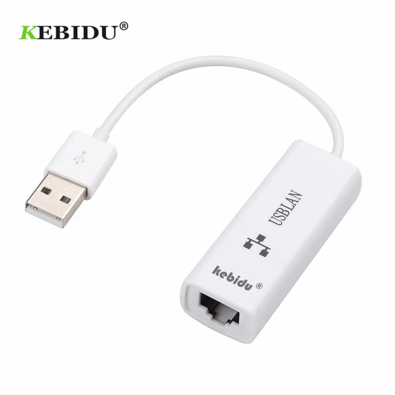 Сетевой адаптер KEBIDU USB к RJ45 2 0 сетевой Ethernet Asix 8152B для Mac OS ПК ноутбука SmartTV Win 10 7 8
