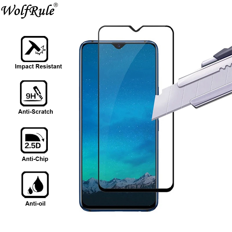 Закаленное стекло Oppo Reno Z полное покрытие клей 9H Защита экрана для Защитное