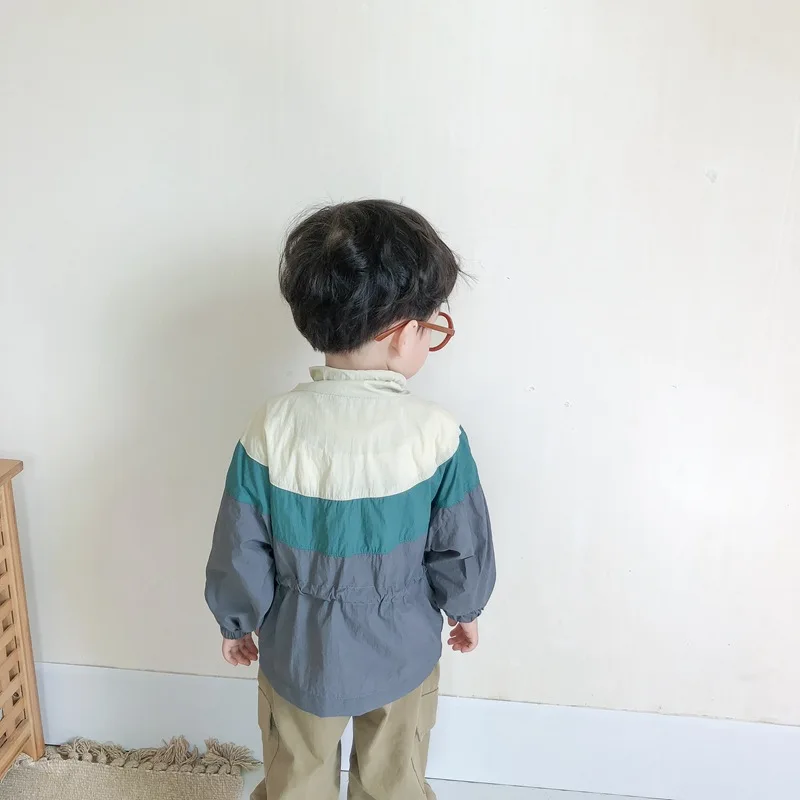 2019 новые осенние куртки для детей ясельного возраста ветровка в Корейском стиле