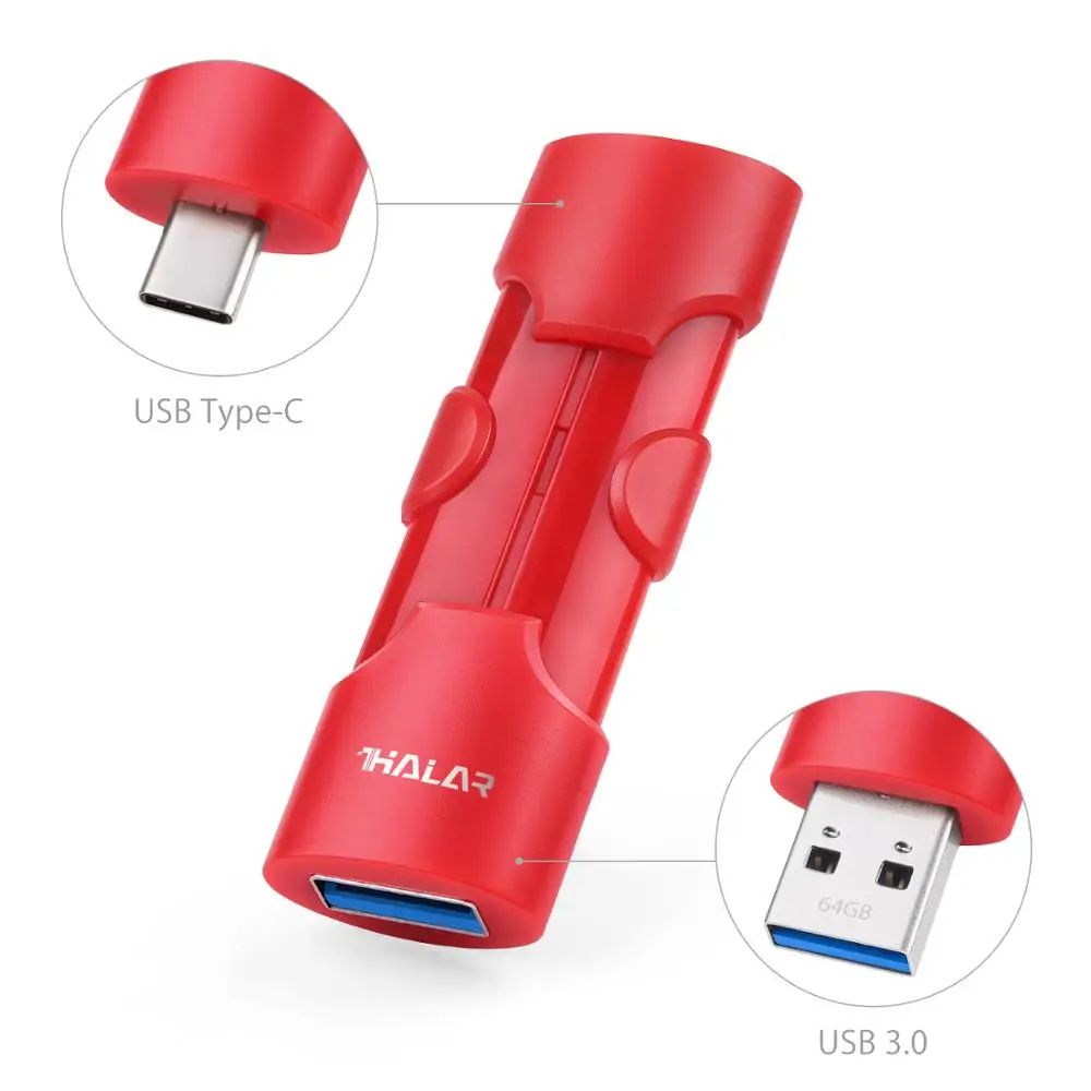 Высокоскоростной флеш накопитель THKAILAR USB 3 0 Type C OTG 256 ГБ 128 64 32 карта памяти флешка