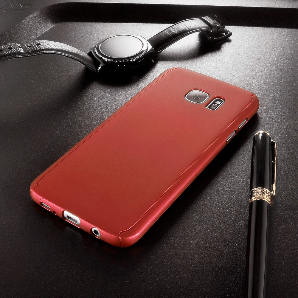 S7/S7 Edge чехол Roybens 360 градусов Полная защита корпуса для samsung Galaxy S7 мягкая защитная