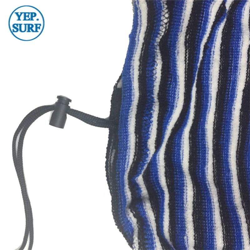 Protective Bag Surf sock Surfing Stretch Terry Sock Cover 6ft6 Black White With Blue color | Спорт и развлечения